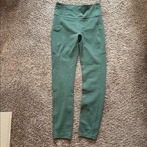 lululemon leggings- green size 4